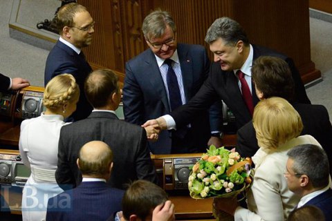 Poroshenko behind Tymoshenko in popularity polls