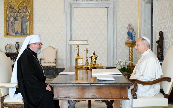 Head of the UGCC Again Hands Pope Leo XIV Lists of Ukrainian Prisoners of War