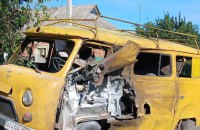 Russian FPV Drone Strikes Naftogaz Gas Networks Vehicle in Kharkiv Region