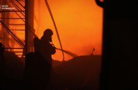 Russian Strike Hits Warehouses in Kyiv Region’s Bucha District, Injuring Three; Woman Still Missing