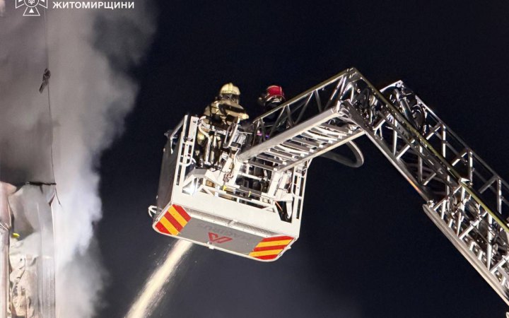 Russian Drone Strike Hits Food Plant in Zhytomyr Region