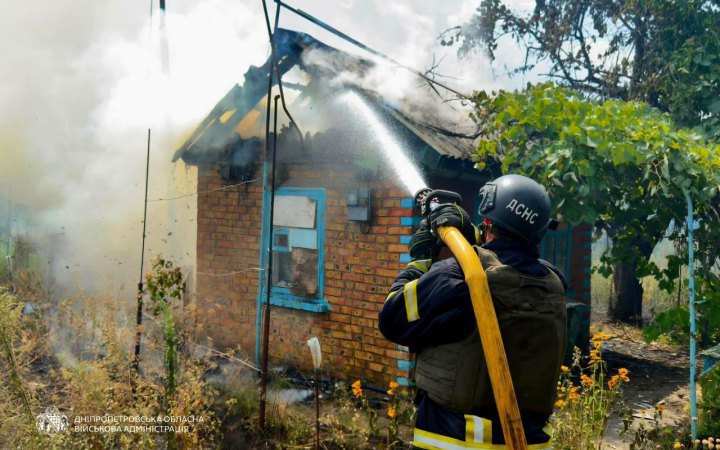 Russia strikes Dnipropetrovsk Region with artillery, drones and KABs, killing two