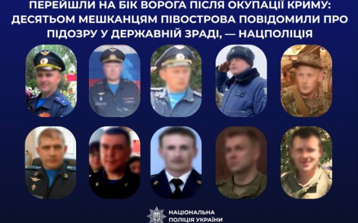Ukrainian Police Suspect Ten Crimean Residents of High Treason
