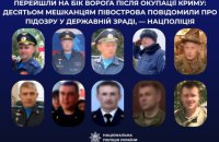 Ukrainian Police Suspect Ten Crimean Residents of High Treason