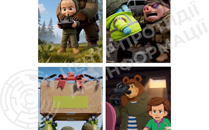 Russia Uses Cartoon Characters to Spread Hatred of Ukrainians, Says Disinformation Centre