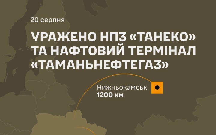 General Staff Confirms Strikes on Targets in Russia’s Tatarstan and Krasnodar Krai