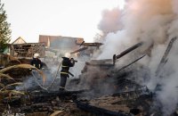 Enemy Attack Sets Outbuilding Ablaze in Vinnytsia Region