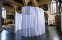 Nikita Kadan Air raid installation shown at Basel art fair