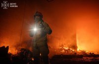 Man Injured in Kyiv as Russian Drone Attacks Spark Fires