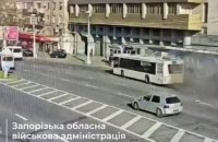 Russians Strike Municipal Bus in Zaporizhzhia With FPV Drone