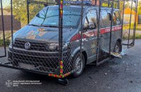 Russian Drone Damages Evacuation Vehicle in Kharkiv Region
