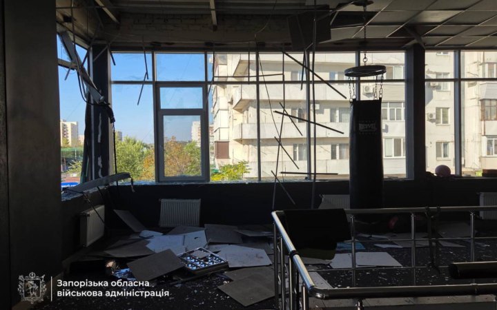 Russians Strike Sports Complex in Zaporizhzhia, Woman Injured