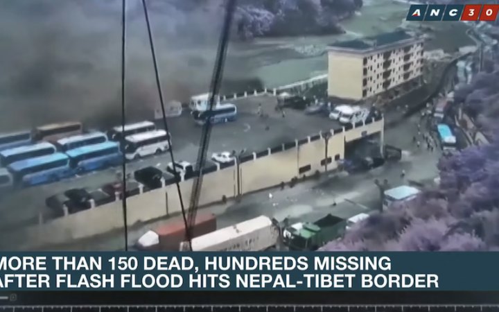 Floods and landslides on Nepal–Tibet border leave more than 160 dead, over 1,000 missing