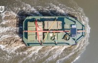 Ukrainian Troops Carry Out First Logistics Mission Using Amphibious Ground Robot