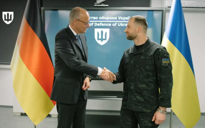 Khmara Discusses Strengthening Ukraine’s Air Defences With Merz