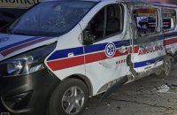 Overnight Strike Hits Ambulance Vehicle at Hospital in Sumy