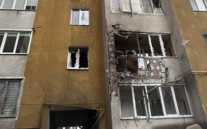 High-Rise Building Damaged in Khmelnytskyy After Attack
