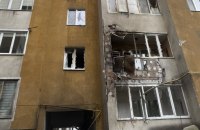 High-Rise Building Damaged in Khmelnytskyy After Attack