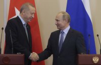 Ердоган говоритиме сьогодні з Путіним про “зернову угоду”
