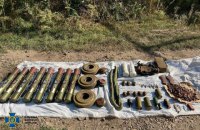 Поблизу залізничної станції на Донеччині під час навчань СБУ знайшла справжній схрон з вибухівкою 