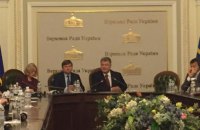 Порошенко встретился с фракцией БПП перед заседанием Рады