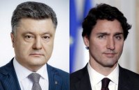 Порошенко обсудил с Трюдо подготовку к международной конференции по вопросам реформ в Украине