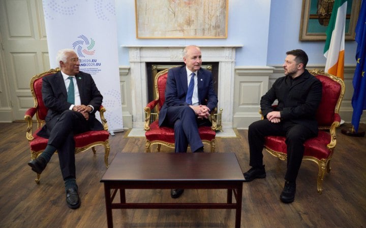 Президент Зеленський зустрівся у Дубліні із главою Євроради та Прем’єр-міністром Ірландії