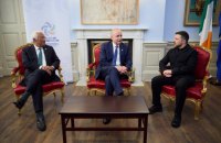 Президент Зеленський зустрівся у Дубліні із главою Євроради та Прем’єр-міністром Ірландії
