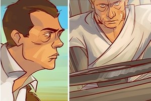 Человек-как-все Путин и наночеловек Медведев борются в комиксе с зомби
