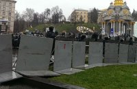"Беркут" охраняет часть Майдана