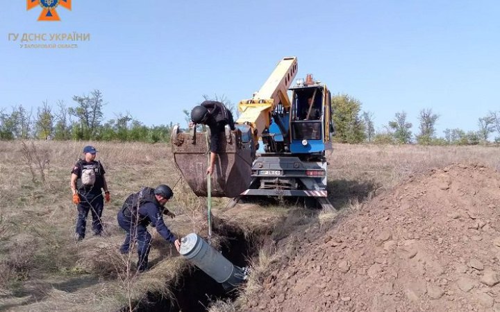У Запорізькій області комбайнери виявили на полі нездетоновану авіабомбу