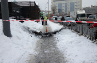​В центре Киева из-под земли вылетел столб огня (обновлено)