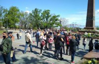 В Одессе на акциях к 9 мая произошло массовое нарушение карантина