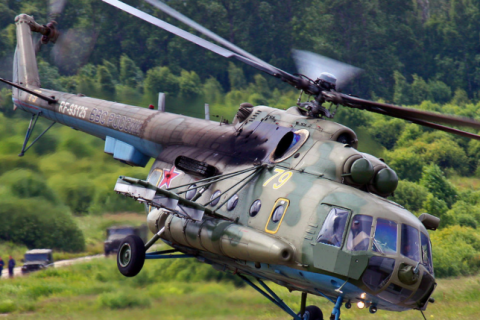 Военный вертолет Ми-8 разбился в Подмосковье