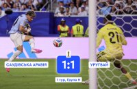 Уругвай на Мундіалі ледве врятувався від Саудівської Аравії