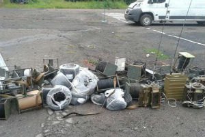 Бойцы Нацгвардии обнаружили склад со средствами спецсвязи российского производства в Славянске