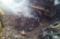Три бойца ранены возле Авдеевки из-за подрыва грузовика на мине