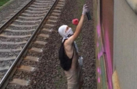 ​27-летний граффитчик получил два года условно за нападение на киевскую электричку