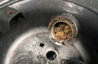 Пограничники обнаружили 22 кг янтаря, спрятанные в газовом баллоне автомобиля