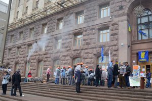 Здание КГГА отключили от подачи воды