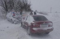 На Вінниччині сталося ДТП за участю службового авто поліції та легковика