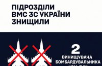 ВМС ЗСУ знищили два російських бомбардувальники Су-34