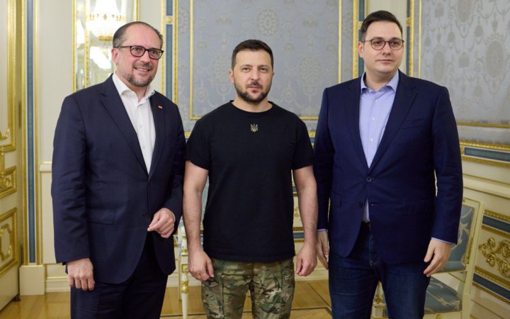 Зеленський зустрівся з міністрами Австрії та Чехії 