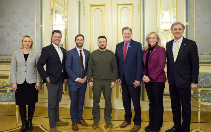 Володимир Зеленський зустрівся з делегацією Палати представників Конгресу США