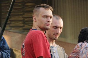 Участника акции под Украинским домом арестовала милиция