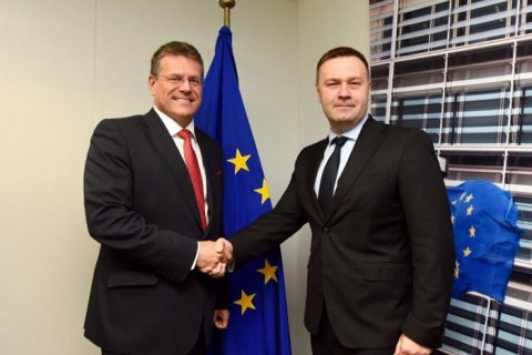 Оржель обсудил с вице-президентом Еврокомиссии подготовку к трехсторонним газовым переговорам
