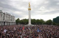 Спецназ попытался разогнать акцию оппозиции в Тбилиси