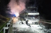​В Польше сгорел двухэтажный пассажирский автобус "Киев - Прага"