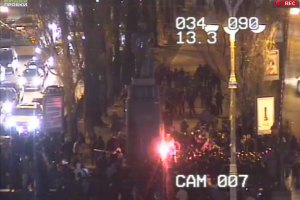 В Киеве пытались свалить памятник Ленину