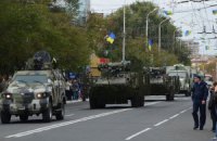 В Мариуполе состоялся парад военной техники